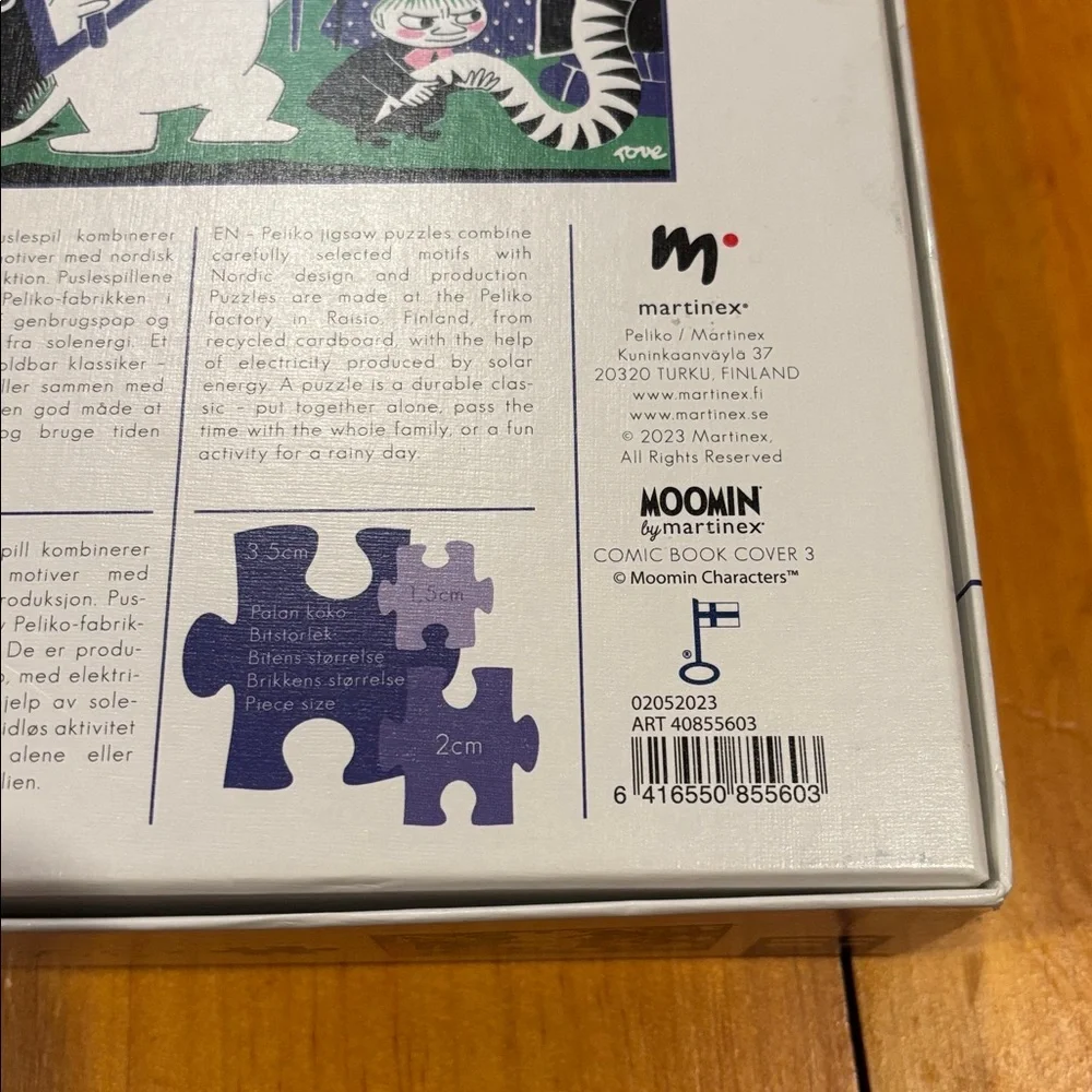 MOOMIN Finland 300-Piece Puzzle Comic Book Cover #3 Tove Jansson